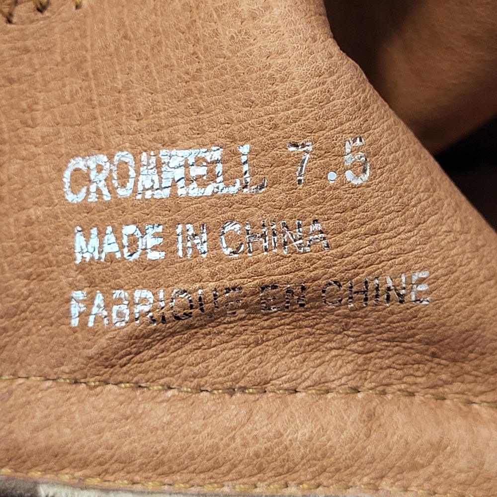 Jeffrey Campbell Cromwell Suede Western Ankle Boots Taupe Silver Metal 7.5 - Picture 3 of 9